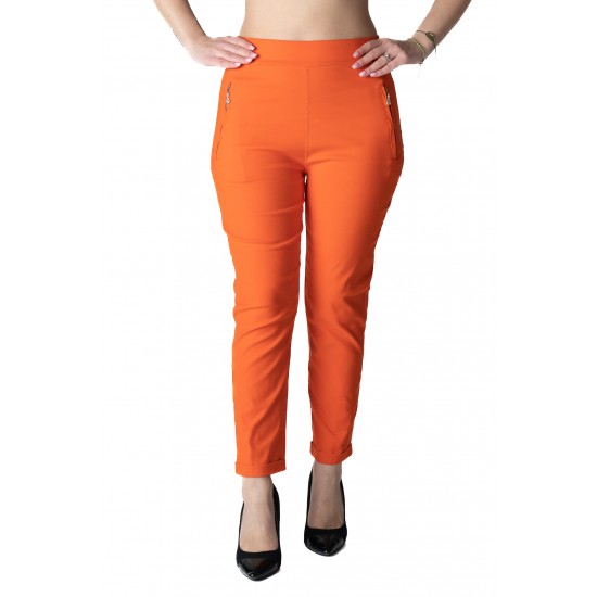 Pantaloni Adeline Dama Masura Mare,Portocaliu
